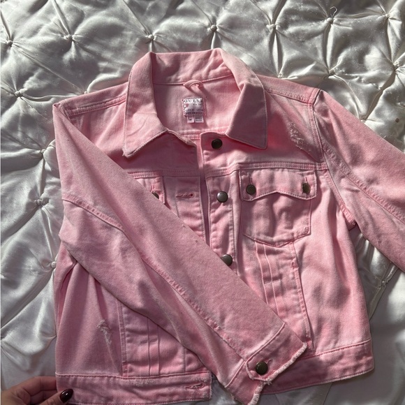GUESS Pink Denim Jacket - Picture 7 of 8